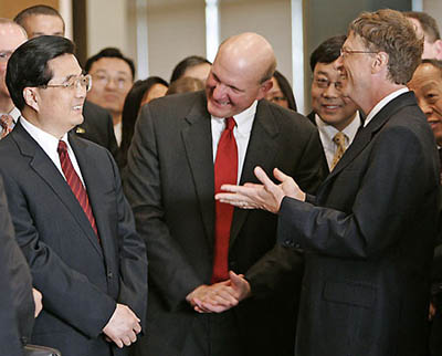 President Hu Visits Gates