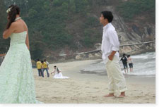 Couple over Beach...